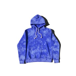 <b>Men's</b> Tie-Dye Hooded <b>Sweatshirt</b> Regular Fit <b>Orange</b> Cotton French Terry Casual Autumn Style - Product Image 2