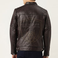 Veste en cuir décontractée pour l'hiver, en promotion, matériau durable, couleur unie