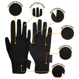 Guantes de Equitación de Alta Calidad, Tejido Elástico Suave, Guantes Ecuestres para Entrenamiento, Escuela de Equitación y Uso Profesional - Product Image 3
