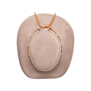 GENERSA SPORTS Cowboy <b>Hat</b> Unisex Beaded <b>Band</b> Mesh Ventilation Light Brown Casual Outdoor Spring Summer Adult Adjustable - Product Image 2