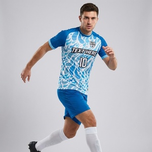Uniforme de Fútbol Unisex de Primera Calidad para Adultos, 100% Poliéster, Tela Transpirable, Personalizable con Nombre de Equipo, Cuello Redondo, Transferencia Térmica - Product Image 5