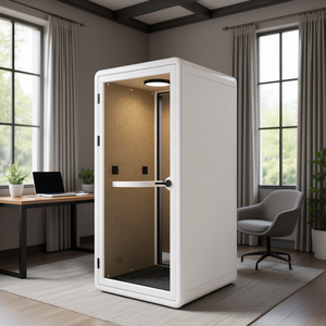 Cabina Telefónica Moderna Solo HIPOD, Muebles de Oficina con Puertas Acústicas para Oficina en Casa, Reuniones, Centro de Llamadas - Product Image 1