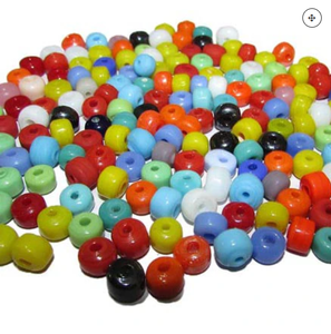 Cuentas de Vidrio de Murano de Colores Variados de la Marca FE al por Mayor |   Cuentas Ovaladas y Redondas de Moneda Vintage |   Caja para Manualidades y Joyería al por Mayor - Product Image 3