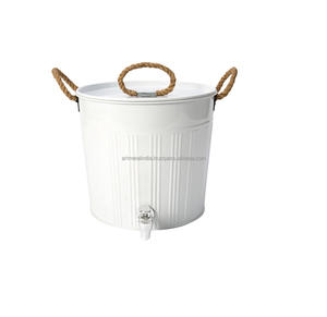 Améliorez votre bar avec un nouveau seau refroidisseur de vin de glace galvanisé à la main fabriqué en qualité supérieure pour les outils de bar - Product Image 6