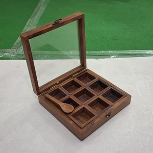 New Arrival Handmade Sustainable Modern Wood Dry Fruit Storage <b>Rack</b> - Product Image 1