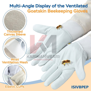 Bee Keeping <b>Gloves</b> High Quality Leather Sting Resistant <b>Gloves</b> for Beekeeping Safety OEM Custom Supply - Product Image 4