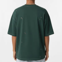 Nouveau design T-shirt homme 100% coton surdimensionné avec impression sérigraphique logo personnalisé col rond manches courtes tissu épais