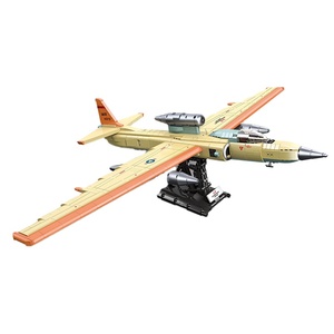 Modèle d'avion de reconnaissance U2 en blocs de construction en plastique 58093 pour les jeunes, jouet d'assemblage, 1363 pièces, kit militaire - Product Image 1