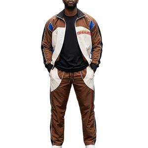 Ensemble décontracté deux pièces à capuche pour homme, automne-hiver, manches longues, survêtement, tenue de détente, 100% coton biologique - Product Image 1