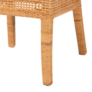 Wholesale <b>Natural</b> Rattan <b>Chair</b> Modern Handwoven Cane Backrest Side <b>Chair</b> Wooden Frame Accent <b>Chair</b> For <b>Dining</b> Room Hotels - Product Image 3