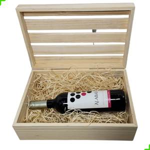 Boîte à vin en bois naturel avec fermeture magnétique, rangement élégant pour bouteilles, emballage cadeau haut de gamme - Product Image 5