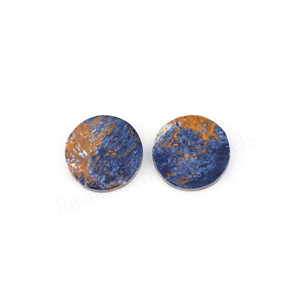 Pietersite naturelle de haute qualité, forme ronde de 12 mm, coupée à plat des deux côtés, hautement polie, cabochon de pierre précieuse en vrac pour la fabrication de bijoux et pendentifs - Product Image 3