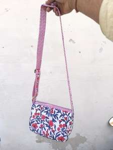 Sac à bandoulière matelassé en coton pour femme, style bohème, imprimé floral, lavable, écologique, sacoche d'été simple - Product Image 2