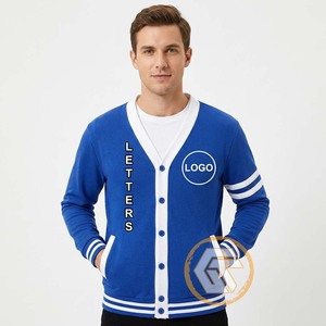 เสื้อคาร์ดิแกนผู้ชายลายปักอะคริลิกแบบกำหนดเองของ GREEK TREASURES คอวี ระบายอากาศได้ดี ติดกระดุมแบบปกปิด สำหรับฤดูหนาว สไตล์กรีก - Product Image 4