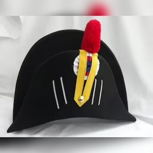 black felt French Napoleonic Bicorne hat de grenadier - Product Image 2