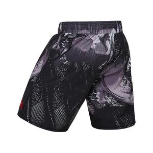Shorts de sport légers pour hommes - 100% polyester, séchage rapide, protection UV, coupe ajustée, imprimé par sublimation pour arts martiaux mixtes - Product Image 2