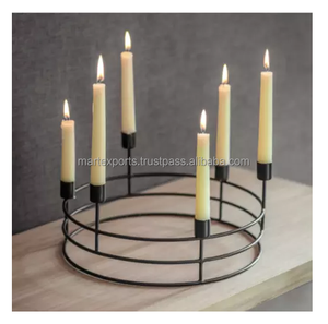 Bougeoir en métal fait à la main de haute qualité décoration de mariage à la maison support de bougie style supérieur bougeoir prix bon marché - Product Image 5