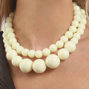 Collier de perles irrégulières en résine faites à la main, multicolores, bijoux de mode, artisanat moulé, pour femmes et filles - Meilleures ventes - Product Image 1