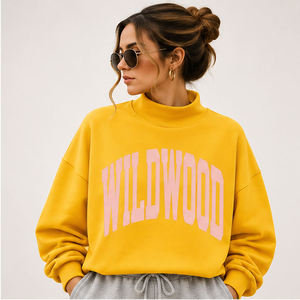 เสื้อสเวตเชิ้ตคอเต่าปักลายเชนิลล์แบบสั่งทำพิเศษจาก Wildwood Super Sale เนื้อผ้าหนานุ่มสบาย เหมาะสำหรับวันพักผ่อนริมชายหาด ท่องเที่ยว หรือใส่ลำลองสำหรับผู้หญิง - Product Image 3