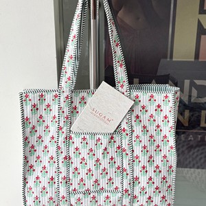 Wholesale Women's Quilted Cotton Tote <b>Bags</b> Leopard Pattern Custom Printed Logo <b>Summer</b> Autumn Beach Use Open Closure Shoulder <b>Bag</b> - Product Image 1