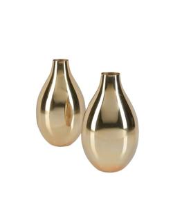 Vase à fleurs en métal finition luxe, pièce de décoration intérieure moderne pour les bureaux et les tables d'hôtel - Product Image 6