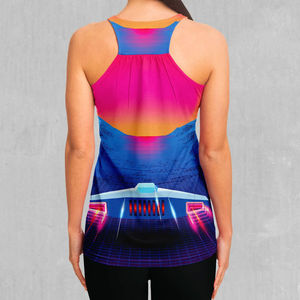 Camiseta sin mangas de verano para mujer, informal, ajustada, de punto acanalado, 100% poliéster, sublimable, transpirable, OEM. - Product Image 2