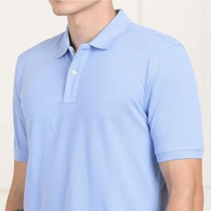 Polo de golf simple pour homme, couleur unie, haut basique, logo personnalisé, design uni, polos pour le golf ou les voyages décontractés et les aventures. - Product Image 5