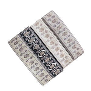 High Quality Designer Cotton Net Lace Ribbons Crochet <b>Yarn</b> Machine Embroidered <b>Sequins</b> Garter Dress Decoration Wholesale Price - Product Image 1