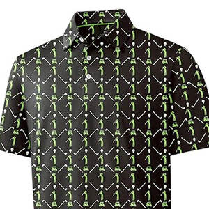 Nuevo Diseño, Mejor Calidad, Cómodas Camisetas de Golf para Hombre de Secado Rápido, Spandex/Algodón, en Venta Online - Product Image 2