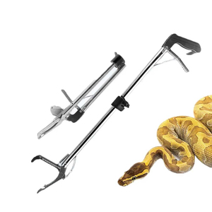 Gancho para serpientes de acero inoxidable recubierto, reutilizable y duradero, de 30 pulgadas, con mango y mandíbula pulidos, para captura de serpientes - Product Image 6
