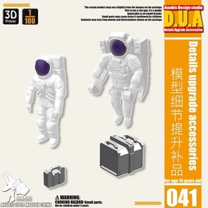 Set de Figuras de Astronautas a Escala 1/100 1/144, Accesorios de Detalle para Diorama, Caja de Herramientas, Piezas de Mejora para Escenas de Modelos Mecha - Product Image 1