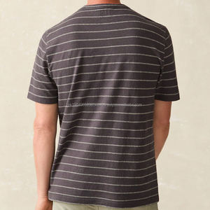 Short-Sleeve Tee for <b>Men</b> Cotton <b>Men's</b> Tshirts Summer Striped T-<b>shirt</b> Organic Tshirt <b>With</b> <b>Pocket</b> Casual t <b>Shirts</b> - Product Image 5