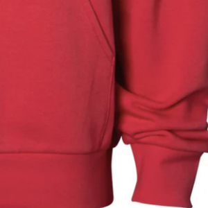 Sweat-shirt à capuche pour homme, poids moyen 280 g/m², couleur rouge, en molleton de coton premium, style streetwear décontracté, logo personnalisé, OEM, ODM, vente en gros - Product Image 5