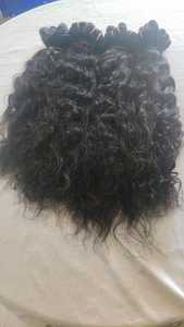 Cheveux humains indiens bouclés de haute qualité, texture naturelle, mèches de cheveux vierges Remy - Product Image 5