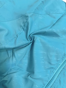 Men's Turquoise Hooded Blouson <b>Jacket</b> Quick Dry <b>Lightweight</b> Casual <b>Summer</b> Pullover Windbreaker Solid Color Polyester Outerwear - Product Image 4