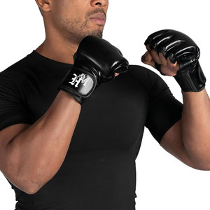 Guantes de MMA de Cuero de Alta Calidad con Agarre Ergonómico, Logotipo Personalizable, Cómodos Guantes de Entrenamiento para Boxeo/Lucha, Venta Directa de Fábrica - Product Image 6