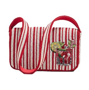 Golf Scene Women Shoulder <b>Bag</b> Handcrafted Seed Beaded Embroidery Perfect For Gaming Event Festive Luxury Boutique Collection - Product Image 5