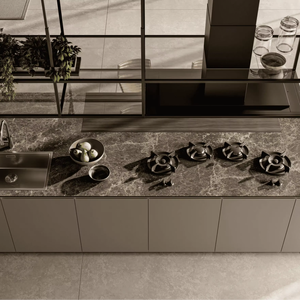 Meubles de cuisine en MDF tendance 2026 JY Project sur mesure, armoires de cuisine modulaires en gros, rangement RTA, meubles du Vietnam - Product Image 3