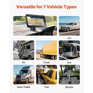 Navegador GPS con Pantalla Táctil de 7 Pulgadas para Autos y Autocaravanas, Actualizaciones de Mapas de por Vida, Advertencia de Velocidad y Luces Rojas, Rutas Personalizadas para Camiones - Product Image 6