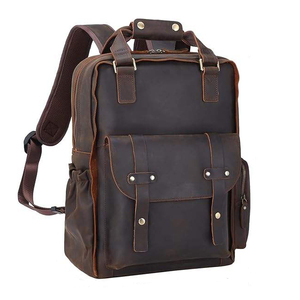 Mochila de Cuero Vintage 2026 para Hombre, de Piel de Vaca Auténtica, para Portátil, en Venta - Product Image 1