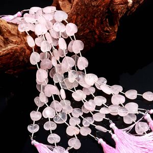 Natural <b>Rose</b> Quartz Heart Beads 12mm Pink Quartz Gemstone Carved Beads Heart Shape Crystal Beads Wholesale Bulk 8 Inch Strand - Product Image 4