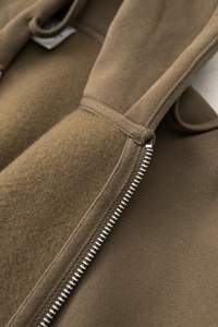 ชุดเซ็ตเสื้อฮู้ดครอปซิปและกางเกงวอร์มผ้าฟลีซแบบกลับด้านได้ คุณภาพสูงสำหรับผู้หญิง สไตล์ลำลอง ออกกำลังกาย ทรงขากระบอก ชุดกีฬา - Product Image 3