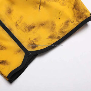 Nouveau Design hommes Shorts de plage 100% Polyester maillot de bain poches mi décontracté Surf Board Shorts solide tricoté à la mode maillots de bain - Product Image 4