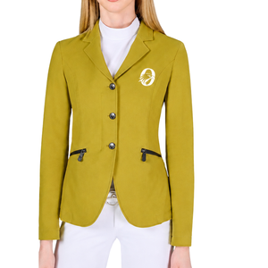Dark Green Equestrian <b>Jacket</b> for <b>Women</b> Tailored Riding Blazer Stylish Horse Riding Competition Coat Custom OEM Wholesale Apparel - Product Image 1