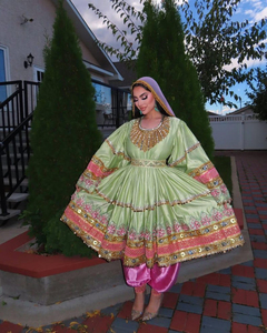 Robes de mariée afghanes en dentelle modernes de haute qualité, très vendues, robe Kuchi, meilleur prix, robe Kuchi afghane mi-longue - Product Image 5