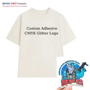 Camiseta unisex tela personalizada venta al por mayor impermeable Impresión logotipo 3D Komatsu holograma etiquetas adhesivas para etiquetado - Product Image 2