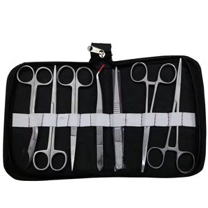 Azicon's Student Dissecting Kit Stainless Steel Biology Anatomy Laboratory Scalpel Scissors Teasing <b>Needle</b> Probe Tools <b>Case</b> - Product Image 2