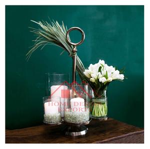 Porte-bougie décoratif de table de luxe très vendu avec bougeoir en verre - Product Image 1