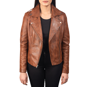 Chaqueta Bomber Clásica Unisex de Lana Color Bronceado, Acabado Vintage Desgastado, Cierre Asimétrico, Revestimiento Invernal, Suministro al por Mayor OEM - Product Image 3