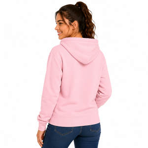 Sudadera con Capucha de Invierno Ecológica Personalizada de Alta Calidad para Mujer, Color Sólido, Bolsillo Canguro Clásico, Sudadera de Algodón Cómoda - Product Image 5